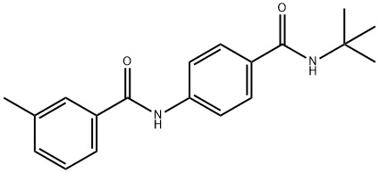 N-{4-[(tert-butylamino)carbonyl]phenyl}-3-methylbenzamide Struktur