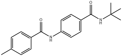 N-{4-[(tert-butylamino)carbonyl]phenyl}-4-methylbenzamide Struktur