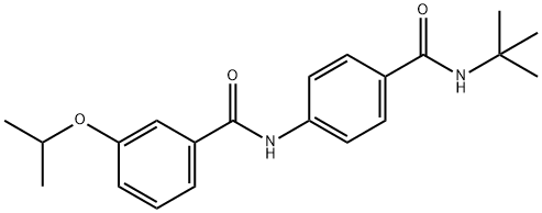 N-{4-[(tert-butylamino)carbonyl]phenyl}-3-isopropoxybenzamide Struktur