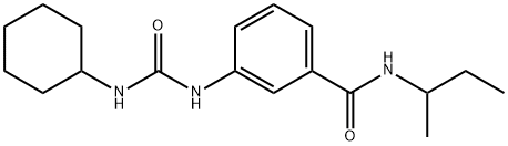 N-(sec-butyl)-3-{[(cyclohexylamino)carbonyl]amino}benzamide Struktur