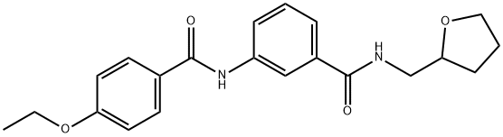 3-[(4-ethoxybenzoyl)amino]-N-(tetrahydro-2-furanylmethyl)benzamide Struktur