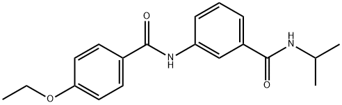 3-[(4-ethoxybenzoyl)amino]-N-isopropylbenzamide Struktur