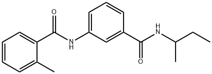 N-{3-[(sec-butylamino)carbonyl]phenyl}-2-methylbenzamide Struktur