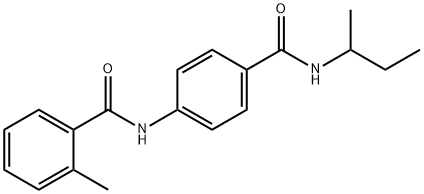 N-{4-[(sec-butylamino)carbonyl]phenyl}-2-methylbenzamide Struktur