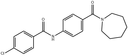 N-[4-(1-azepanylcarbonyl)phenyl]-4-chlorobenzamide Struktur