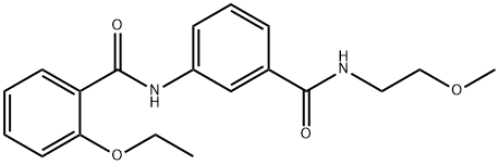 2-ethoxy-N-(3-{[(2-methoxyethyl)amino]carbonyl}phenyl)benzamide Struktur