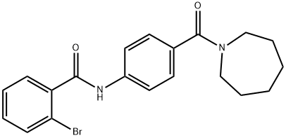 N-[4-(1-azepanylcarbonyl)phenyl]-2-bromobenzamide Struktur