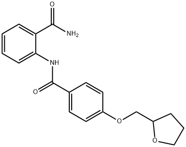 2-{[4-(tetrahydro-2-furanylmethoxy)benzoyl]amino}benzamide Struktur