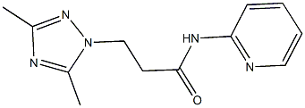 3-(3,5-dimethyl-1H-1,2,4-triazol-1-yl)-N-(2-pyridinyl)propanamide Struktur