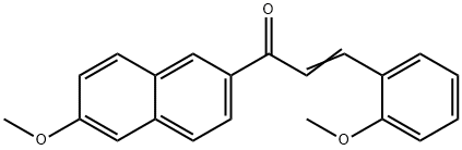 1-(6-methoxy-2-naphthyl)-3-(2-methoxyphenyl)-2-propen-1-one Struktur