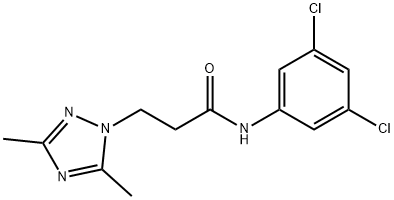 N-(3,5-dichlorophenyl)-3-(3,5-dimethyl-1H-1,2,4-triazol-1-yl)propanamide Struktur