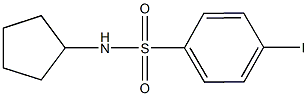 N-cyclopentyl-4-iodobenzenesulfonamide Struktur