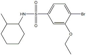 4-bromo-3-ethoxy-N-(2-methylcyclohexyl)benzenesulfonamide Struktur