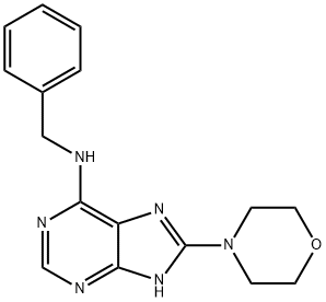 N-benzyl-N-[8-(4-morpholinyl)-9H-purin-6-yl]amine Struktur