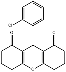 9-(2-chlorophenyl)-3,4,5,6,7,9-hexahydro-1H-xanthene-1,8(2H)-dione Struktur