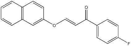 1-(4-fluorophenyl)-3-(2-naphthyloxy)-2-propen-1-one Struktur