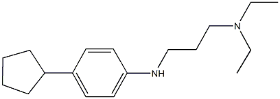 N~1~-(4-cyclopentylphenyl)-N~3~,N~3~-diethyl-1,3-propanediamine Struktur