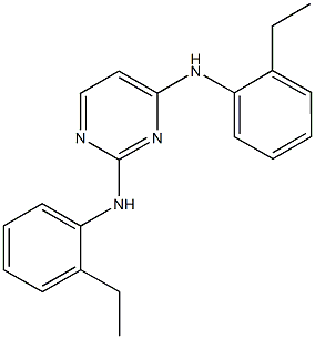 N-[2-(2-ethylanilino)-4-pyrimidinyl]-N-(2-ethylphenyl)amine Struktur