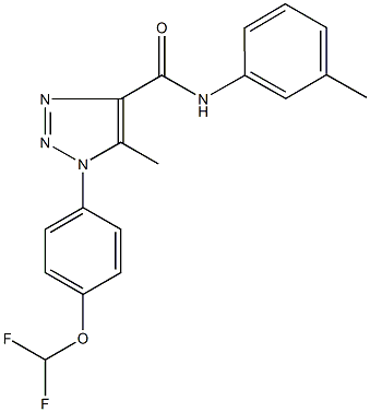 1-[4-(difluoromethoxy)phenyl]-5-methyl-N-(3-methylphenyl)-1H-1,2,3-triazole-4-carboxamide Struktur