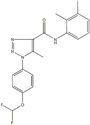 1-[4-(difluoromethoxy)phenyl]-N-(2,3-dimethylphenyl)-5-methyl-1H-1,2,3-triazole-4-carboxamide Struktur