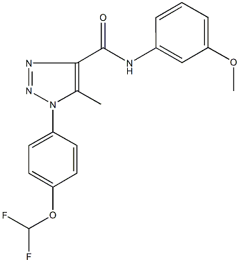 1-[4-(difluoromethoxy)phenyl]-N-(3-methoxyphenyl)-5-methyl-1H-1,2,3-triazole-4-carboxamide Struktur