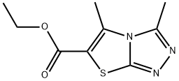 ethyl 3,5-dimethyl[1,3]thiazolo[2,3-c][1,2,4]triazole-6-carboxylate Struktur