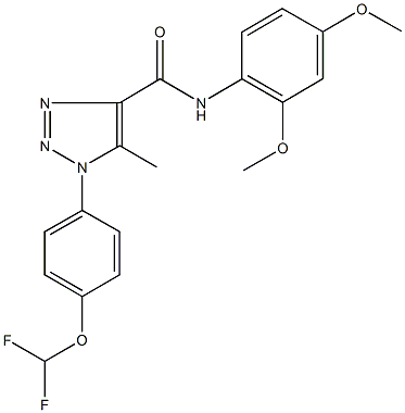 1-[4-(difluoromethoxy)phenyl]-N-(2,4-dimethoxyphenyl)-5-methyl-1H-1,2,3-triazole-4-carboxamide Struktur