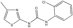 N-(2-chlorophenyl)-N'-(4-methyl-1,3-thiazol-2-yl)urea Struktur