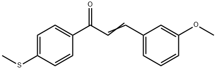 3-(3-methoxyphenyl)-1-[4-(methylsulfanyl)phenyl]-2-propen-1-one Struktur