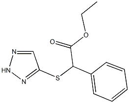 ethyl phenyl(2H-1,2,3-triazol-4-ylsulfanyl)acetate Struktur