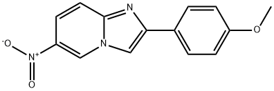 6-nitro-2-(4-methoxyphenyl)imidazo[1,2-a]pyridine Struktur