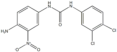 N-{4-amino-3-nitrophenyl}-N'-(3,4-dichlorophenyl)urea Struktur