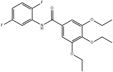 N-(2,5-difluorophenyl)-3,4,5-triethoxybenzamide Struktur