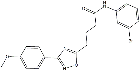 N-(3-bromophenyl)-4-[3-(4-methoxyphenyl)-1,2,4-oxadiazol-5-yl]butanamide Struktur