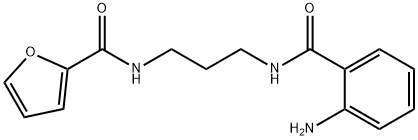 N-{3-[(2-aminobenzoyl)amino]propyl}-2-furamide Struktur