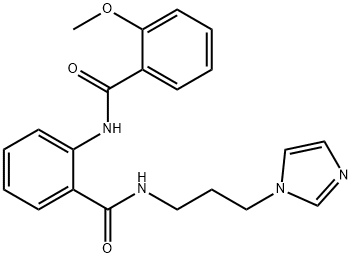 N-[3-(1H-imidazol-1-yl)propyl]-2-[(2-methoxybenzoyl)amino]benzamide Struktur