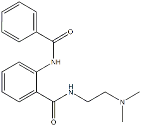 2-(benzoylamino)-N-[2-(dimethylamino)ethyl]benzamide Struktur