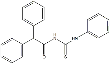 N-(diphenylacetyl)-N'-phenylthiourea Struktur