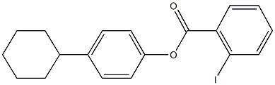 4-cyclohexylphenyl 2-iodobenzoate Struktur