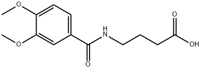 4-[(3,4-dimethoxybenzoyl)amino]butanoic acid Struktur