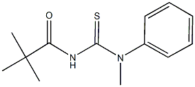 N'-(2,2-dimethylpropanoyl)-N-methyl-N-phenylthiourea Struktur