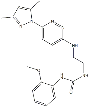 N-(2-{[6-(3,5-dimethyl-1H-pyrazol-1-yl)-3-pyridazinyl]amino}ethyl)-N'-(2-methoxyphenyl)urea Struktur