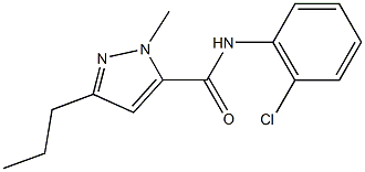 N-(2-chlorophenyl)-1-methyl-3-propyl-1H-pyrazole-5-carboxamide Struktur