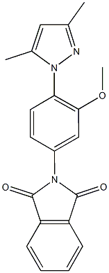 2-[4-(3,5-dimethyl-1H-pyrazol-1-yl)-3-methoxyphenyl]-1H-isoindole-1,3(2H)-dione Struktur