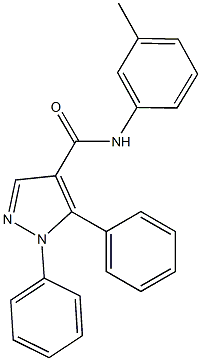 N-(3-methylphenyl)-1,5-diphenyl-1H-pyrazole-4-carboxamide Struktur