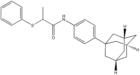 N-[4-(1-adamantyl)phenyl]-2-(phenylsulfanyl)propanamide Struktur