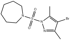 1-[(4-bromo-3,5-dimethyl-1H-pyrazol-1-yl)sulfonyl]azepane Struktur