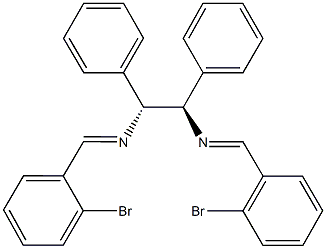 N-(2-bromobenzylidene)-N-{2-[(2-bromobenzylidene)amino]-1,2-diphenylethyl}amine Struktur