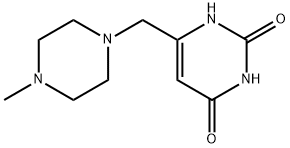 6-[(4-methyl-1-piperazinyl)methyl]-2,4(1H,3H)-pyrimidinedione Struktur