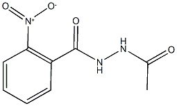 N'-acetyl-2-nitrobenzohydrazide Struktur